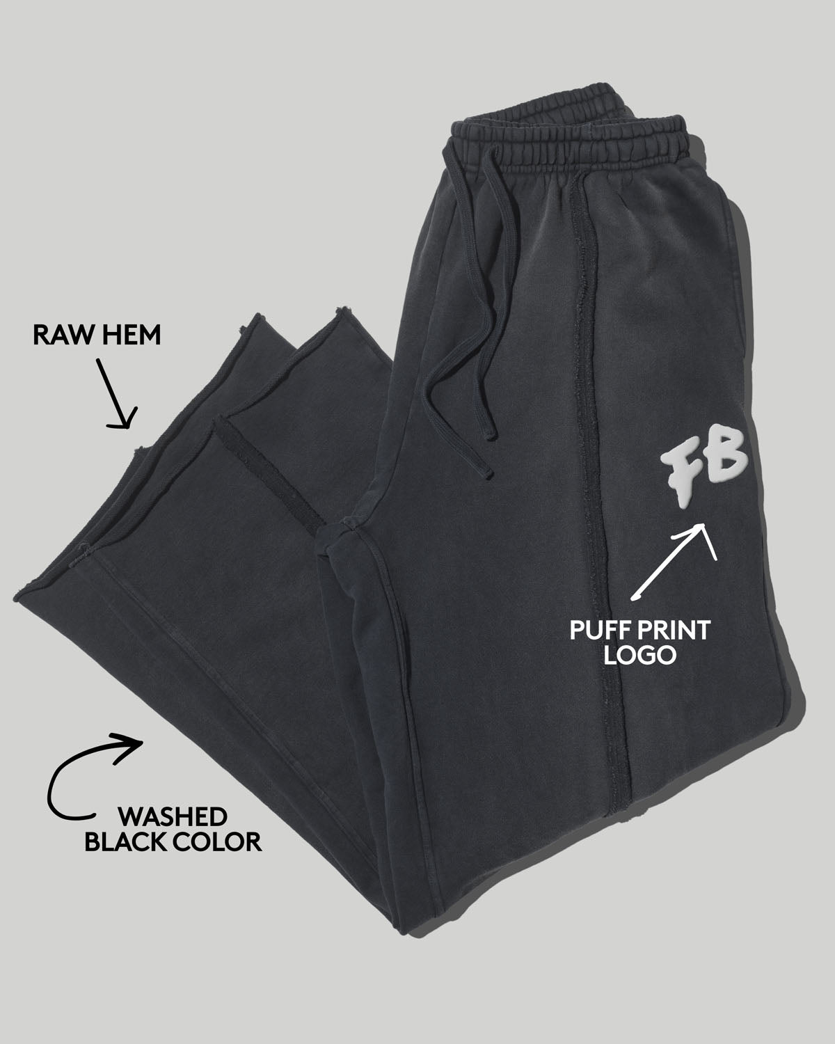 Fenty Beauty Oversized Unisex Straight Leg Sweatpants - M - Image 4