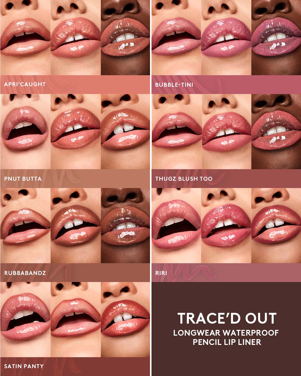 Trace'd Out Longwear Waterproof Pencil Lip Liner - Bubble-tini - Image 8