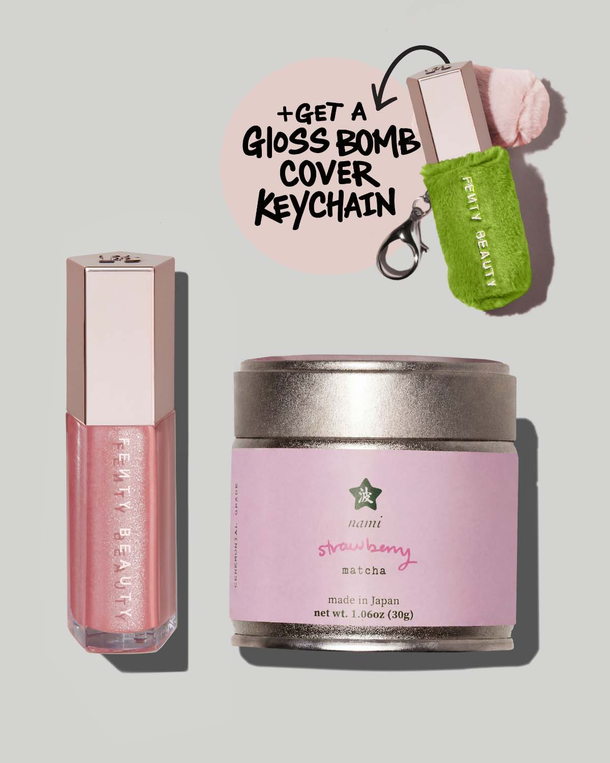 FB_SMR26_T2PRODUCT_PDP_NAMIMATCHA_HERO_1200x1500_b3b0d90f-fd85-4b51-a493-db4bc22af301.jpg Nami Matcha x Fenty Beauty | Lip Cravings Kit - Image 1