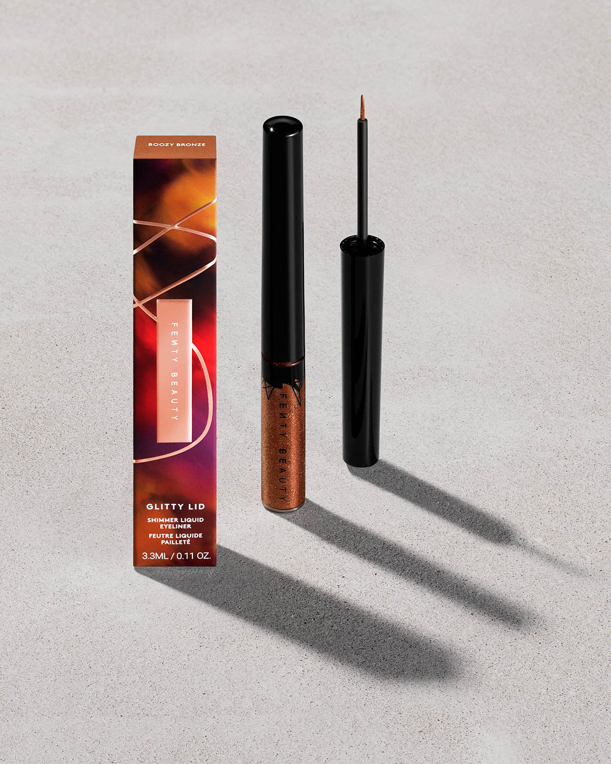 Glitty Lid Shimmer Liquid Eyeliner - Bronze All Ova Collection: Boozy Bronze - Image 1
