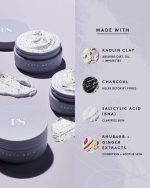 Cookies N Clean Whipped Clay Pore Detox Face Mask With Salicylic Acid + Charcoal - Image 4